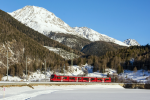 Lokomotiva: ABe 4/16 3132 | Vlak: RE 1351 ( Landquart - St.Moritz ) | Msto a datum: Zernez 09.02.2022